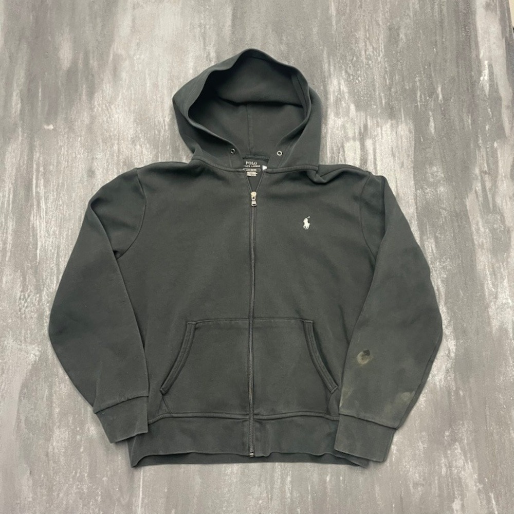 Polo Ralph Lauren Full Zip Hoodie‎ Mens L Black